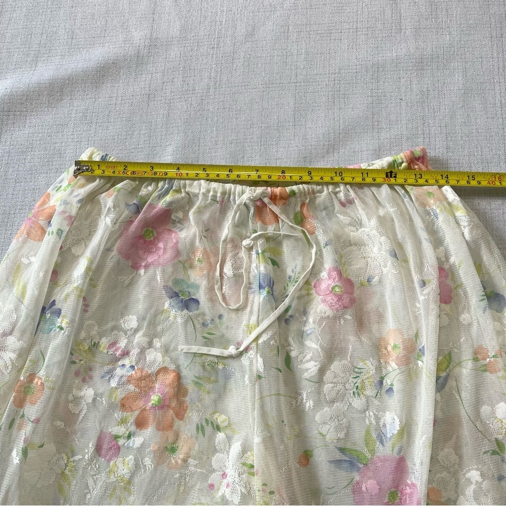 Victoria's Secret Vintage Sheer Mesh Floral Lace Swim Coverup Pant Size S - Picture 4 of 7